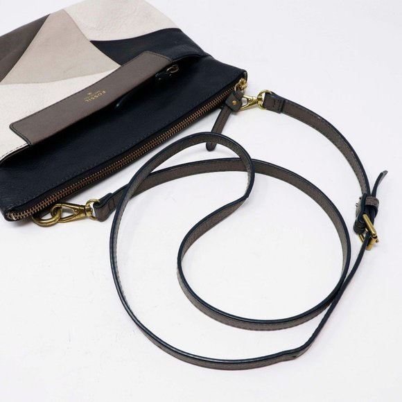 Fossil Fiona Leather Colorblock Crossbody Bag - Picture 3 of 9